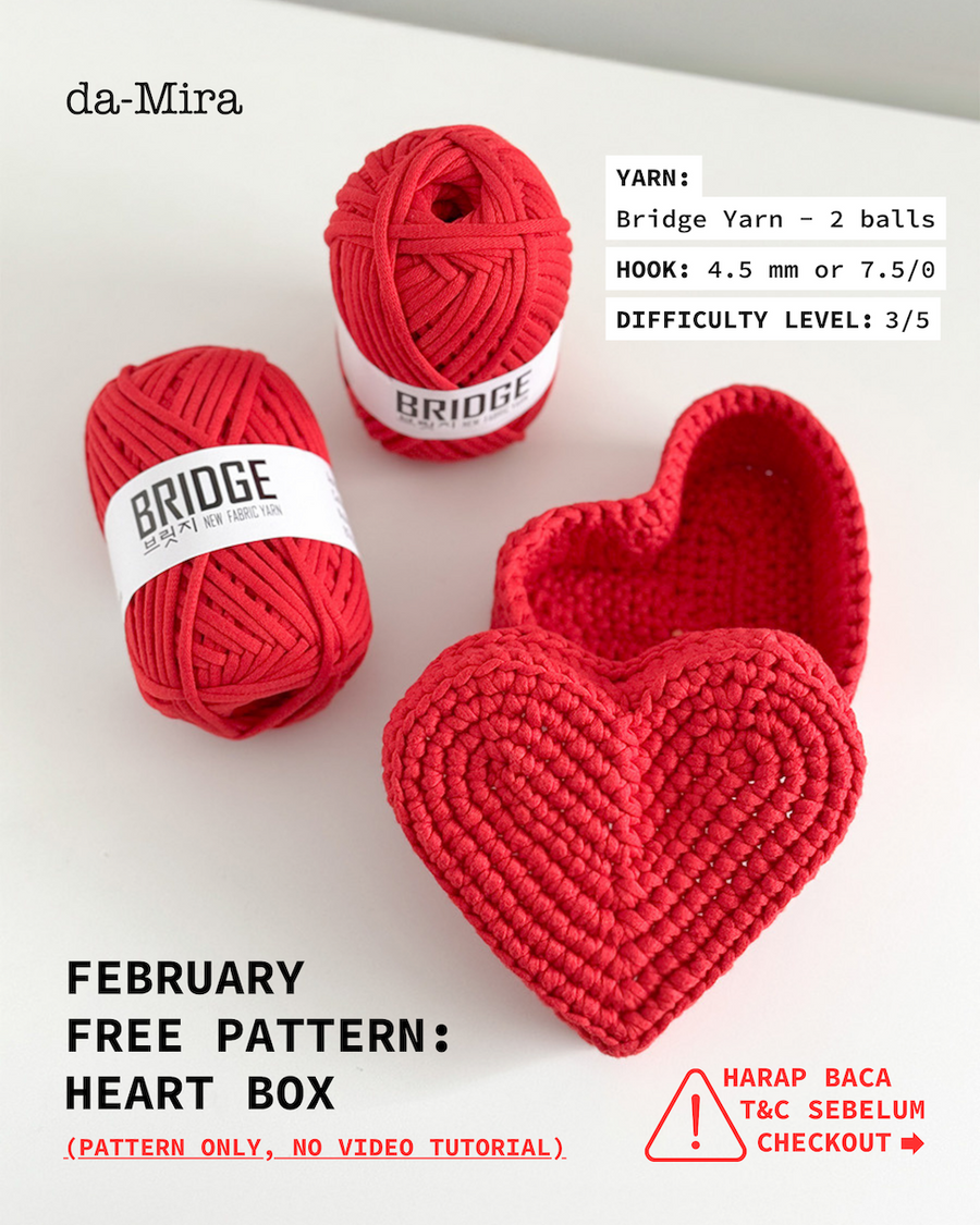 Free Heart Box Pattern + Bridge Yarn [Bundle]