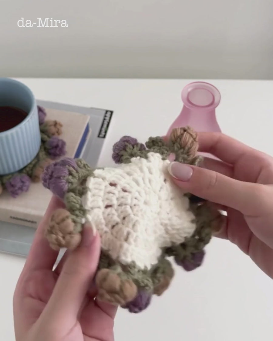 Hamanaka Japanese Flower Bouquet Coaster Crochet Kit