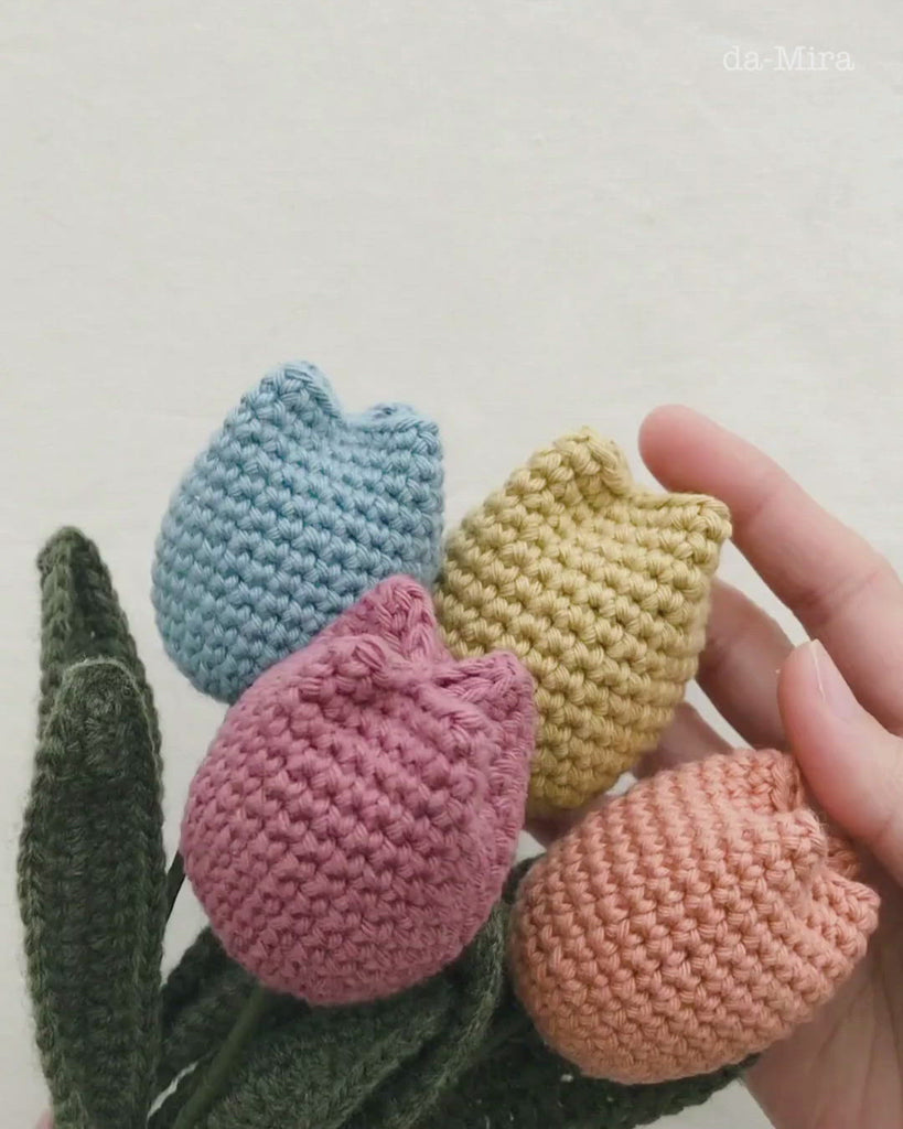 1 Set Tulip Crochet Kit Crochet Kit for Beginners Tulip Knitting