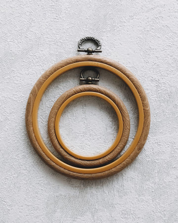 Flexible Woodgrain Embroidery Hoop