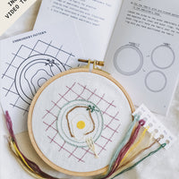DIY Breakfast Toast Embroidery Kit