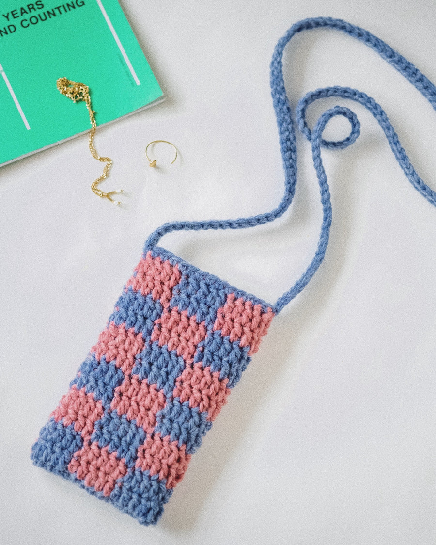 DIY Crochet Checkered Sling Bag Kit – da-Mira