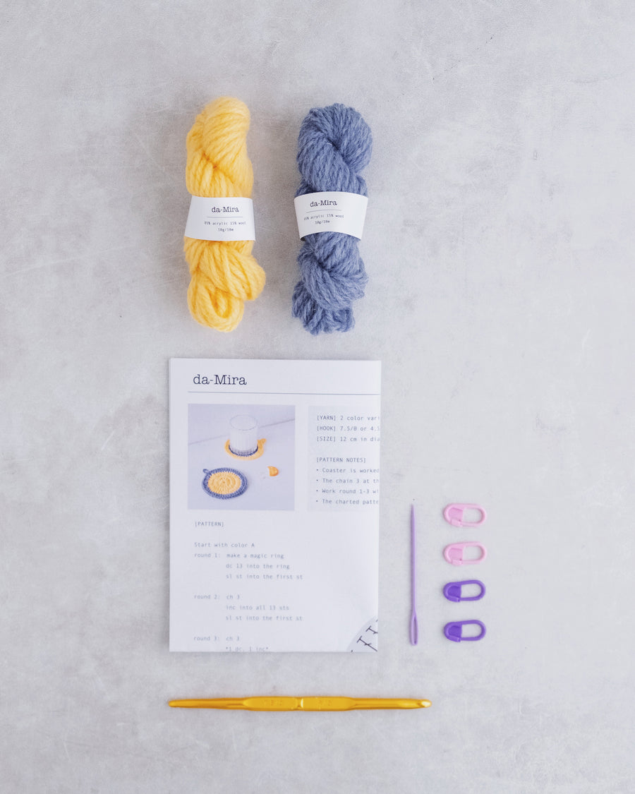 DIY Crochet Coaster Kit (Set of 2)