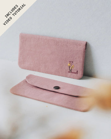 DIY Initial Wallet Embroidery Kit