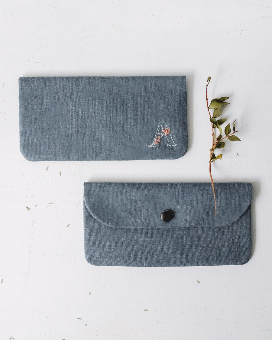 DIY Initial Wallet Embroidery Kit